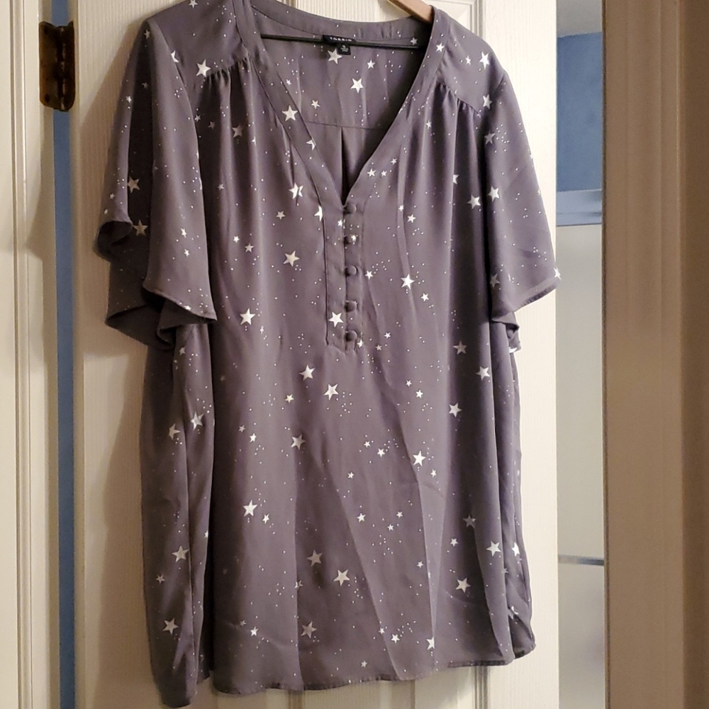 Torrid Grey blouse